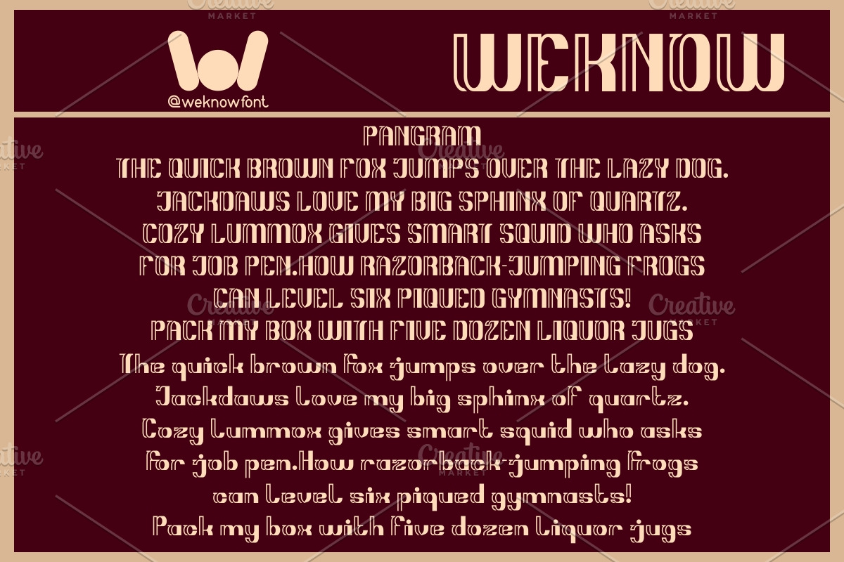 Stripes Font, a Font by weknow (Photo 6 of 8)