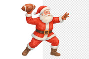 Watercolor Santa Playing Sport, a Sport Illustration by Daily.Designs (Thumbnail 5 of 5)