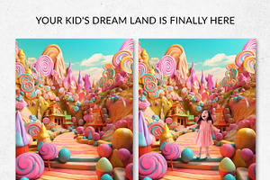 20 Candy Land Fantasy Backdrops