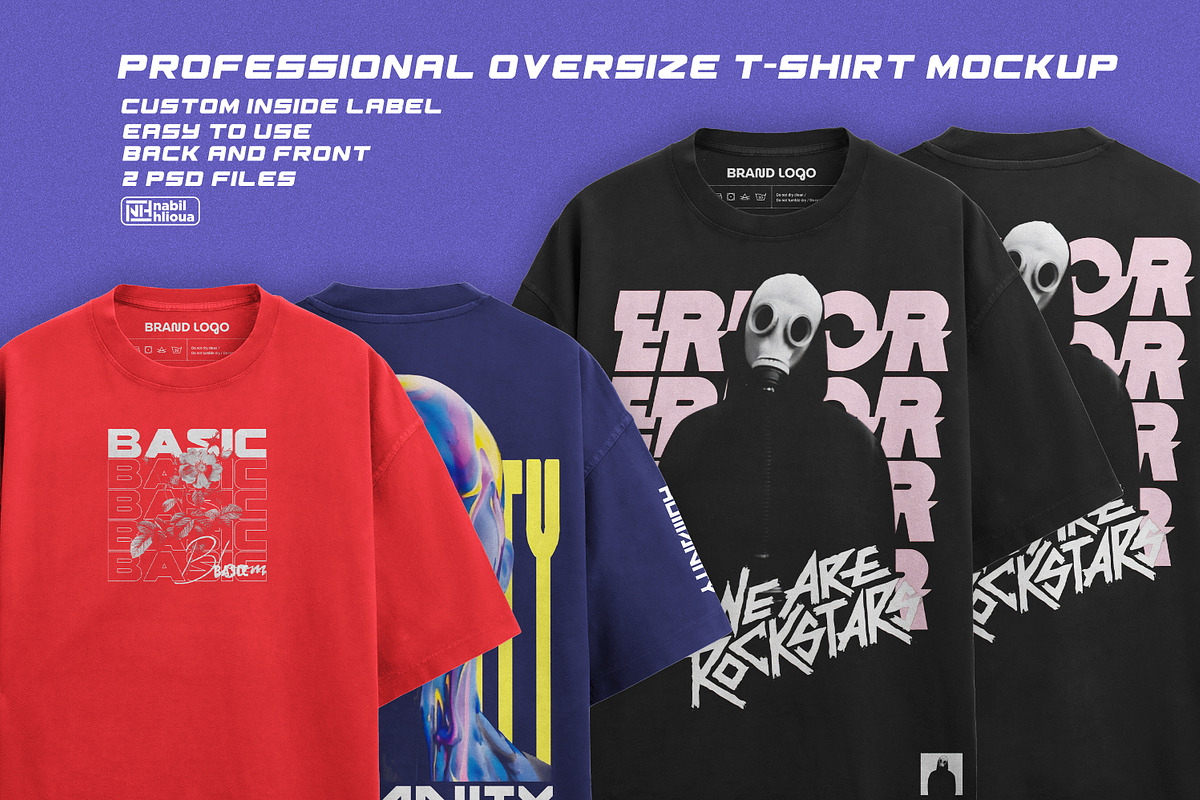 Professional oversize T-Shirt Mockup, a Shirt Mockup by NH graphic (Photo 1 of 11)