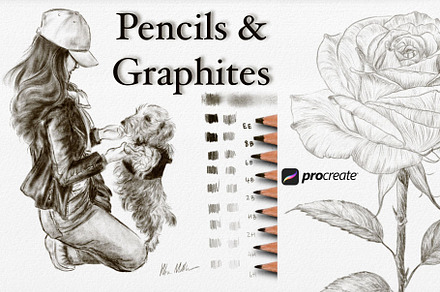 Procreate Pencils and Graphites, a Brush Add-On by Fashion Workshop Bkk