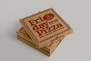 Pizza Box Mockup, a Cups & Container Mockup by eezo (Thumbnail 2 of 3)