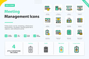 Meeting & Conference Icons, an Outline Icon by vexper (Thumbnail 1 of 7)