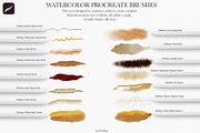 Watercolor Brushes for Procreate, a Brush Add-On by owlasya (Thumbnail 6 of 9)