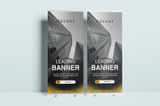 Roll Up Banner Mockup, a Business Card Template by kebunmockup (Thumbnail 4 of 5)