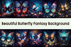 Beautiful Butterfly Fantasy Paper