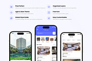 Hotel Booking App UI Kit, an App Template by CreativeUI (Thumbnail 2 of 8)