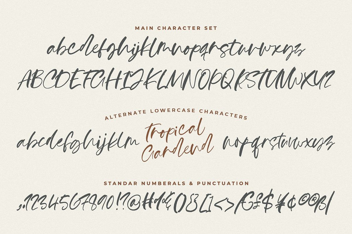 Tropical Garden, a Handwritten Font by Papermode Co. (Photo 5 of 7)