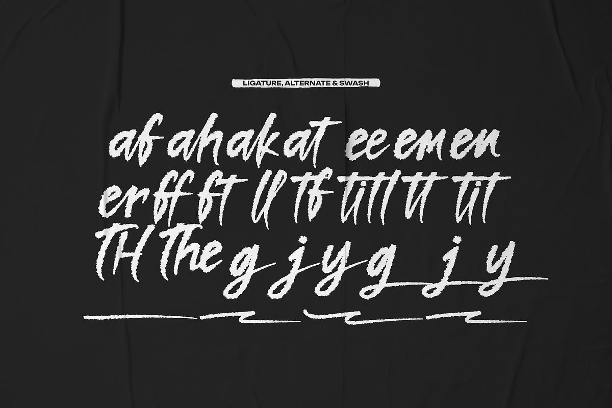 Amorim Santos Solid Hand Drawn Brush, a Handwritten Font by gracetype_studio (Photo 11 of 12)