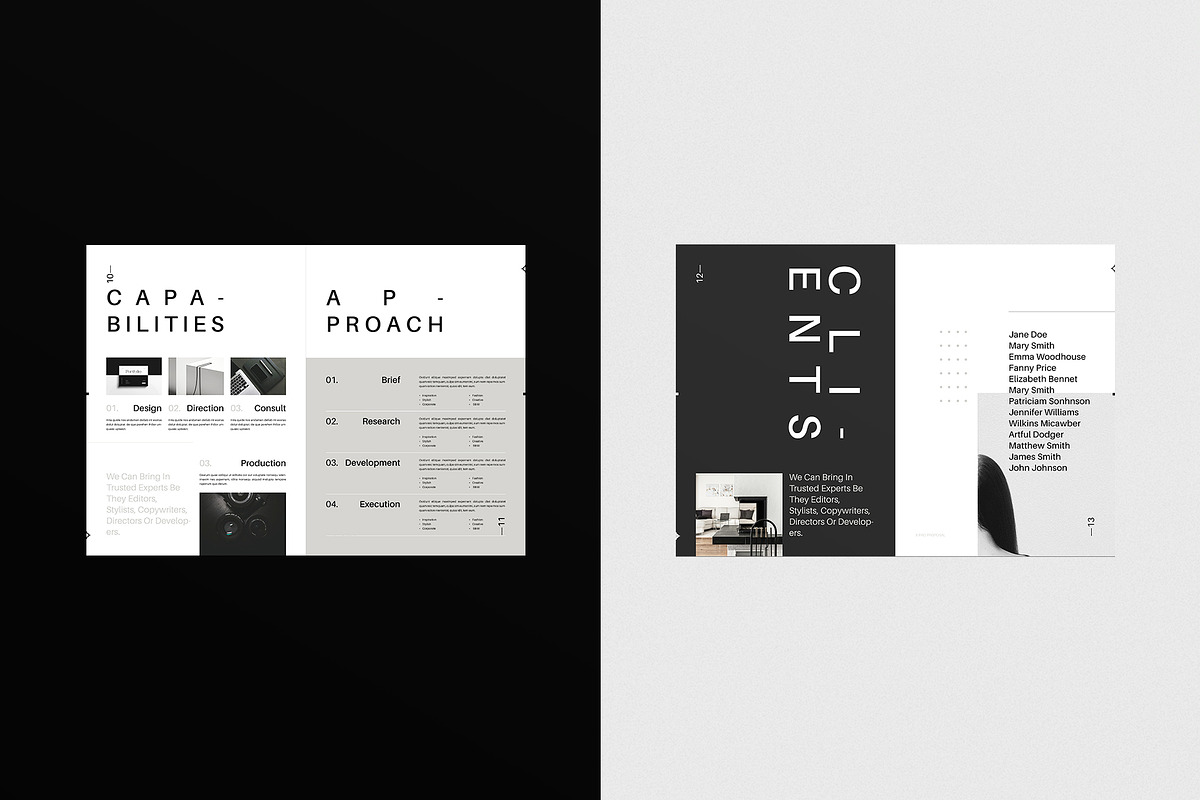Minimalism Proposal Design Template, a Brochure Template by ArtisanaAura (Photo 6 of 15)