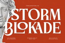 Storm Blokade Modern Display Serif