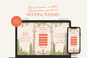 Hand-drawn Wedding Website Canva, a Landing Page Template by Ivyandpalette (Thumbnail 1 of 6)