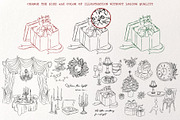 Midnight Town – Winter Line Art, a Seasonal Illustration by Mio Buono (Thumbnail 16 of 18)