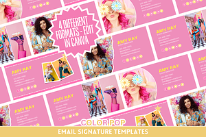 Colorful Email Signature Templates, an Email Template by SunshineStudioBoutique