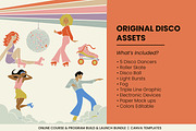 Retro Roller Disco Canva Workbook, a Brochure Template by WorkShy Studio (Thumbnail 4 of 6)