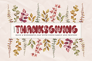 Flower Thanksgiving Font, a Handwritten Font by Dm Studio (Thumbnail 3 of 7)