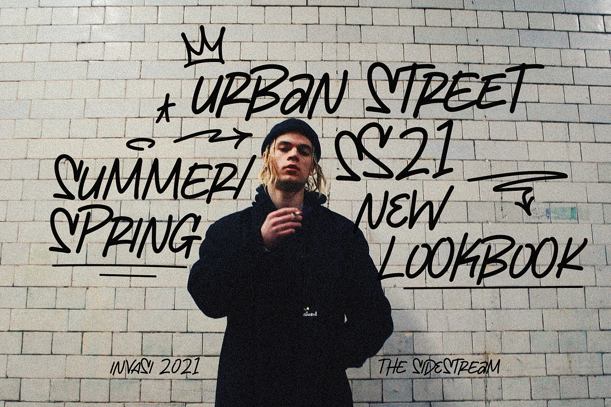 The Sidestream - Graffiti Font, a Script Font by Invasi Studio (Photo 3 of 10)