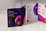 Modern Bi-Fold Brochure Mockup Set, a Brochure Template by Black Cat Studio (Thumbnail 3 of 6)