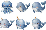 Undersea watercolor clipart, an Illustration by Sublimation Artist (Thumbnail 5 of 7)