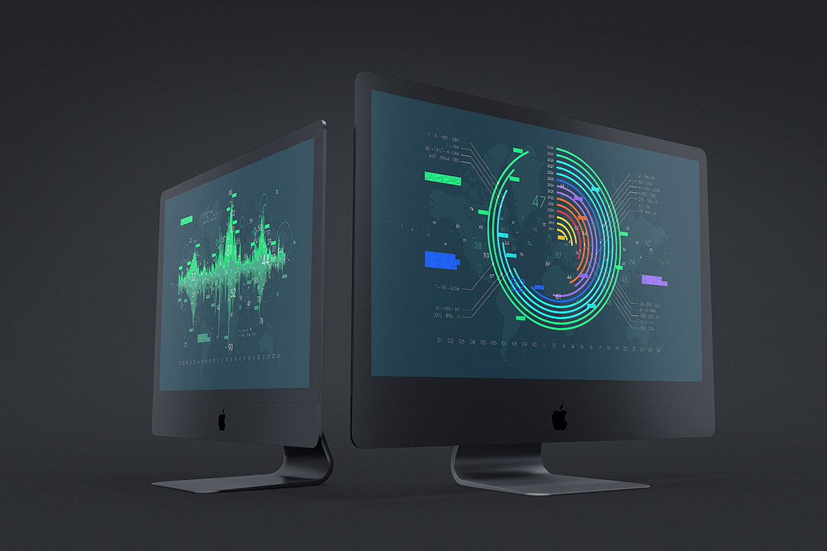 13 Data visualization background, a Finance Illustration by MaximGertsen