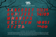 Zombie Brush, a Script Font by Ditatype (Thumbnail 9 of 10)