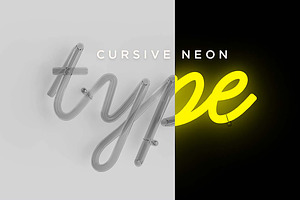 Cursive Neon Type