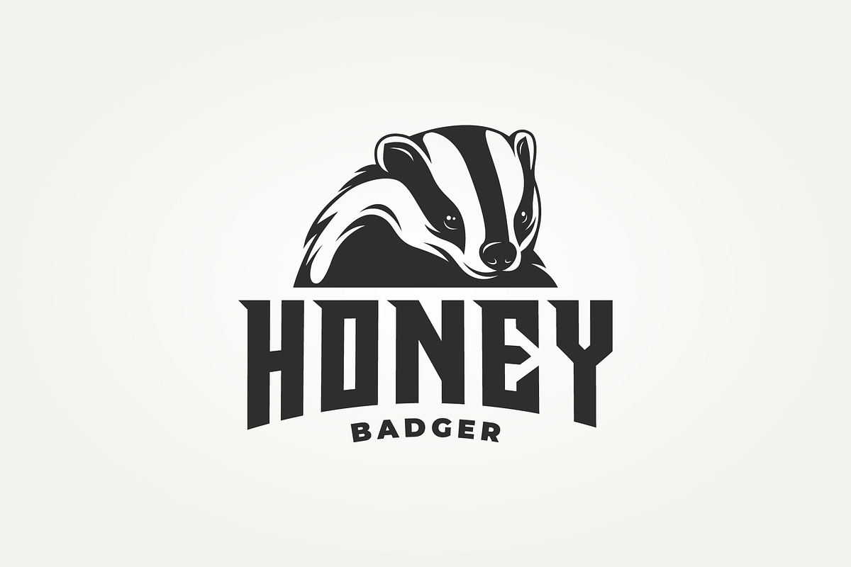 animal honey badger icon logo, a Branding & Logo Template by Blazybone (Photo 1 of 2)