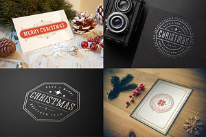 50 Christmas Labels And Badges