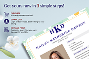 Sorority Resume Template with Photo., a Resume Template by AntDesignStudio (Thumbnail 5 of 5)