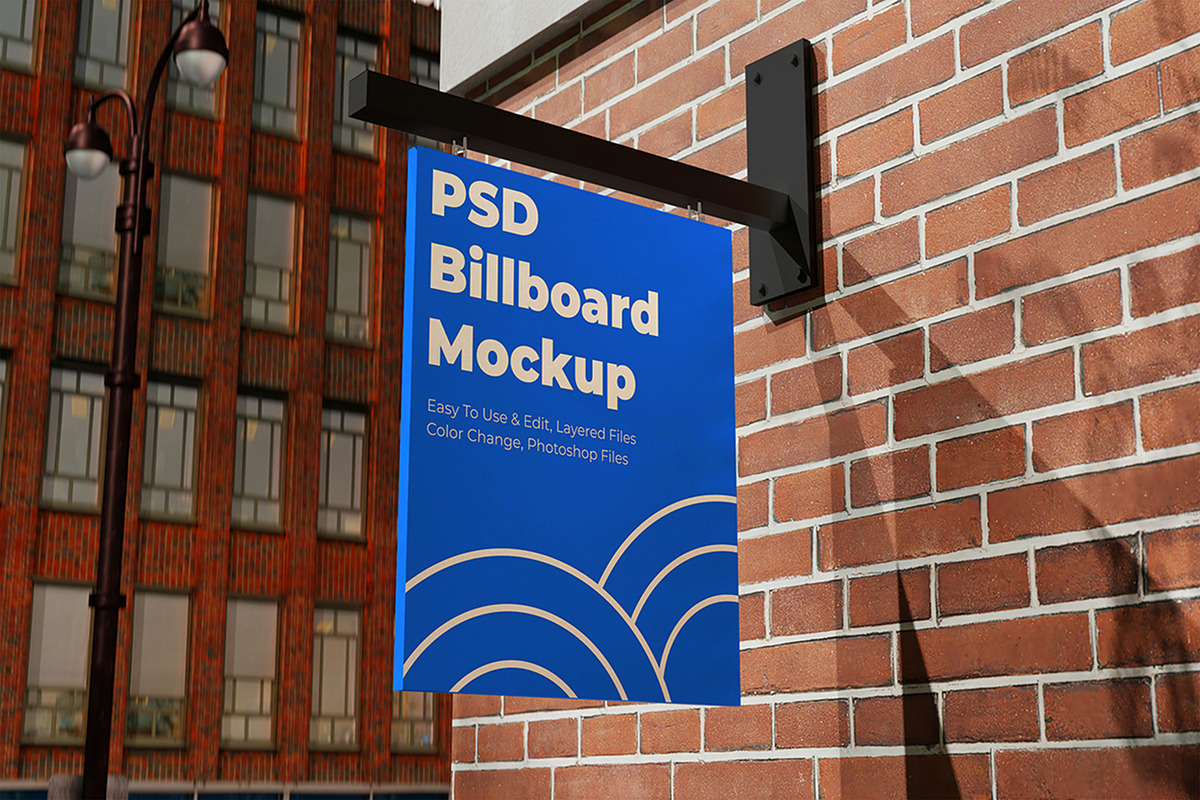 Shop signboard mockup, an Advertising Mockup by Partikusi Design (Photo 5 of 5)