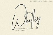 Whitley - Signature Typeface, a Handwritten Font by Arendxstudio