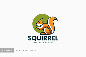Squirrel Simple Mascot Logo, a Branding & Logo Template by ivan_artnivora