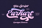 Yes Script - Groovy Retro Script, a Script Font by Fenotype (Thumbnail 7 of 15)