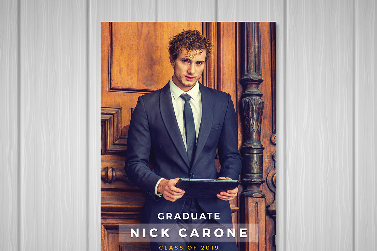 Senior Graduation Announcement, an Invitation Template by Orcshape Studio (Photo 3 of 3)