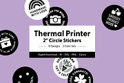 Thermal Printer Packaging Stickers, a Marketing Template by Sungy Side Up (Thumbnail 1 of 9)