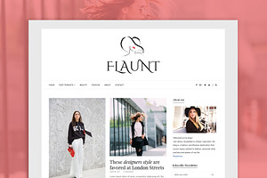 Flaunt -Fashion Blog WordPress Theme