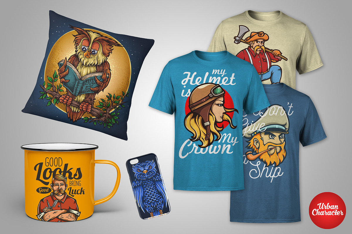 100 T-Shirt and Merchandise Graphics, an Animal Illustration by TSV Art Collective (Photo 4 of 23)