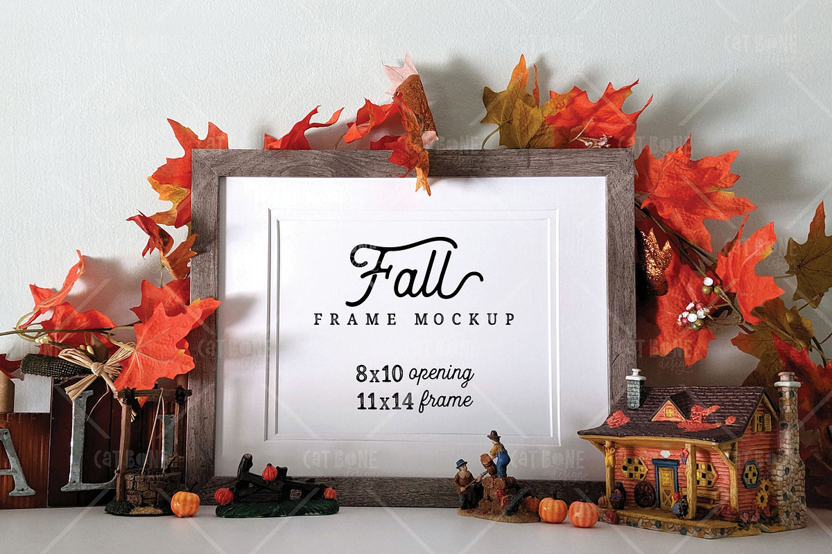 Fall Frame Mockup 1, a Product Mockup by CatBoneDesign (Photo 1 of 3)