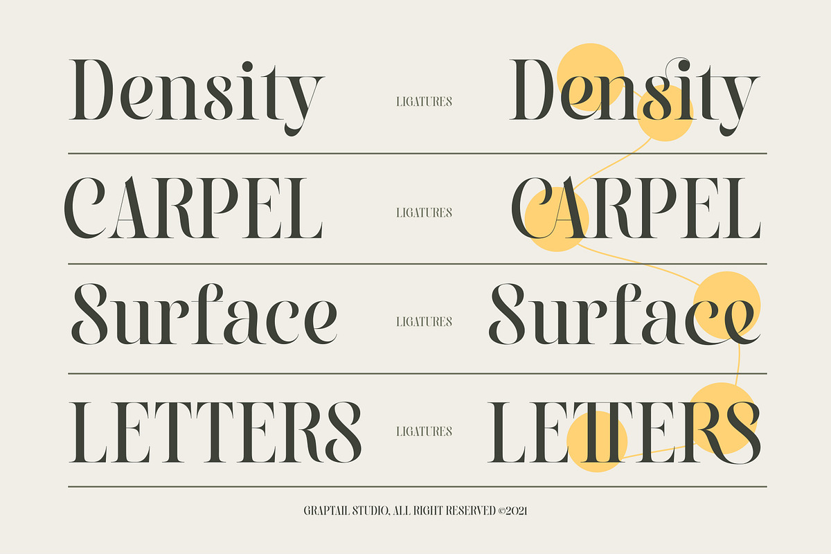 Ringift - A Modern Serif, a Serif Font by Graptail (Photo 7 of 15)