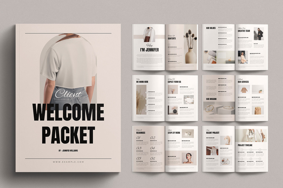 Welcome Packet Template Design, a Magazine Template by TemplatesForest (Photo 1 of 2)