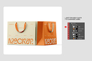 Euro Paper Tote Shopping Bag Mockup, a Packaging Mockup by RamStudio2 (Thumbnail 12 of 16)