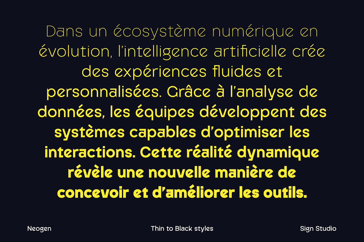 Neogen - Elegant Geometric Typeface, a Sans Serif Font by Sign Studio (Photo 11 of 15)