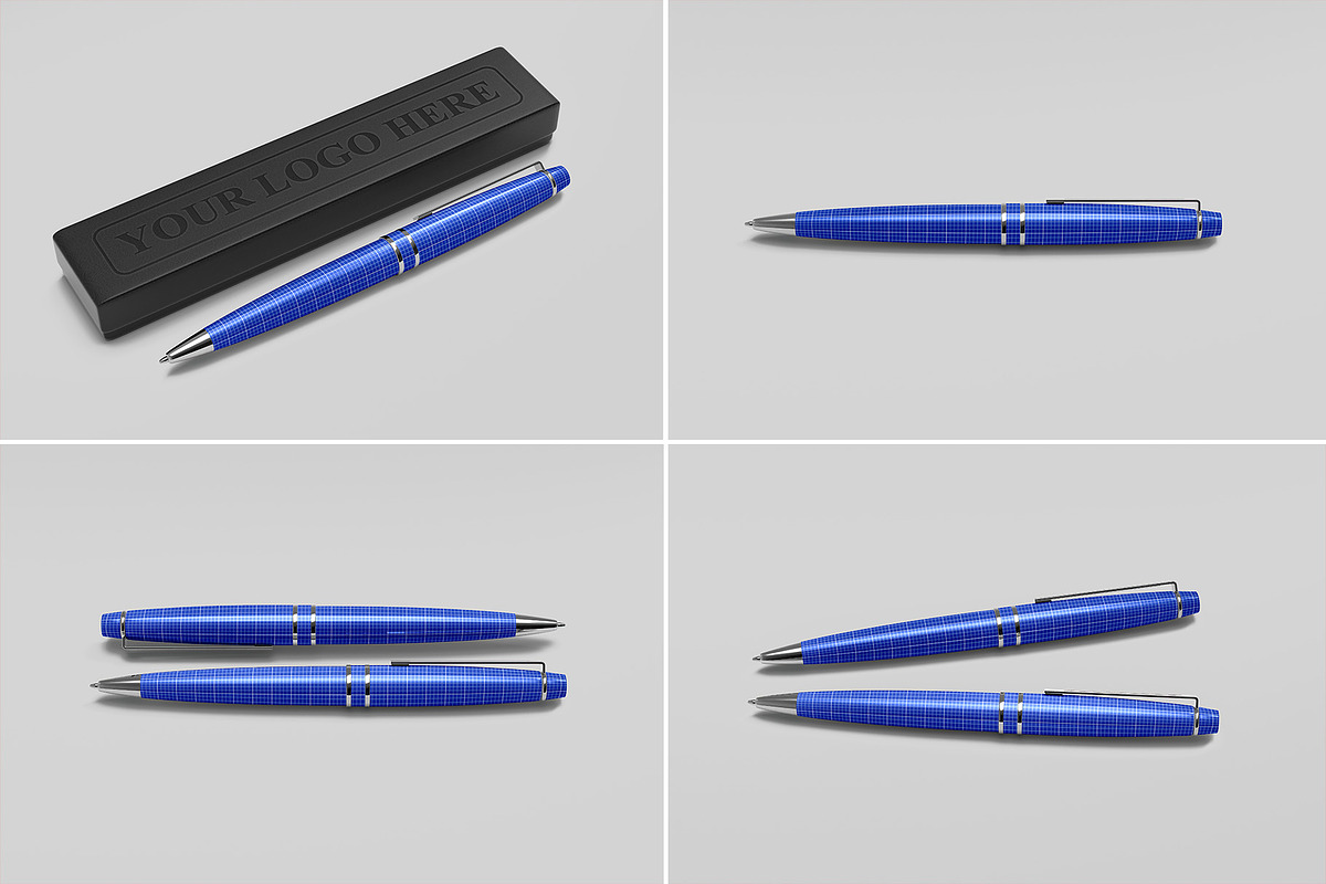 Ballpoint Pen Mockup - 8 views, a Pens & Pencil Mockup by Illusiongraphic (Photo 25 of 26)