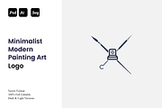 Minimalist Modern Painting Art Logo, a Branding & Logo Template by Luxury Logos (Thumbnail 1 of 4)