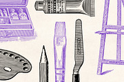Art Supplies - Vintage Illustrations, an Illustration by Graphic Goods (Thumbnail 9 of 11)