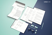Modern Resume design + Cover Letter, a Resume Template by HIRED Design Studio (Thumbnail 4 of 10)