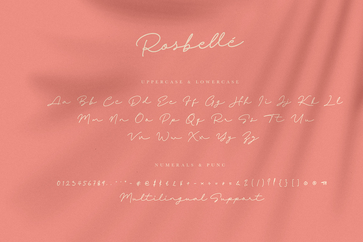 Rosbellé, a Script Font by ARSAVISUAL (Photo 11 of 13)
