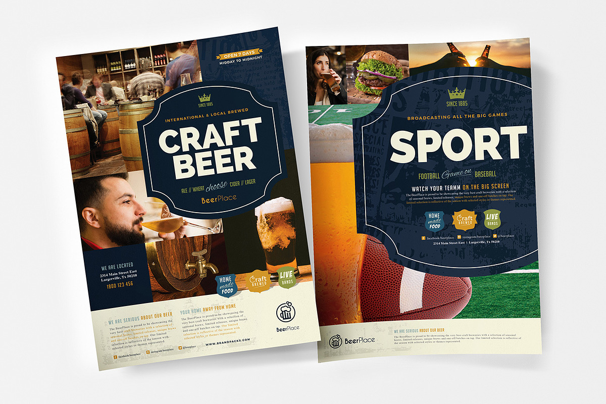 Local Pub Templates Pack, a Flyer Template by BrandPacks