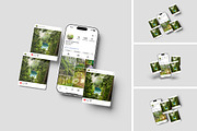 Instagram social media mockup, an iPhone Mockup by Pikachudesign (Thumbnail 1 of 5)
