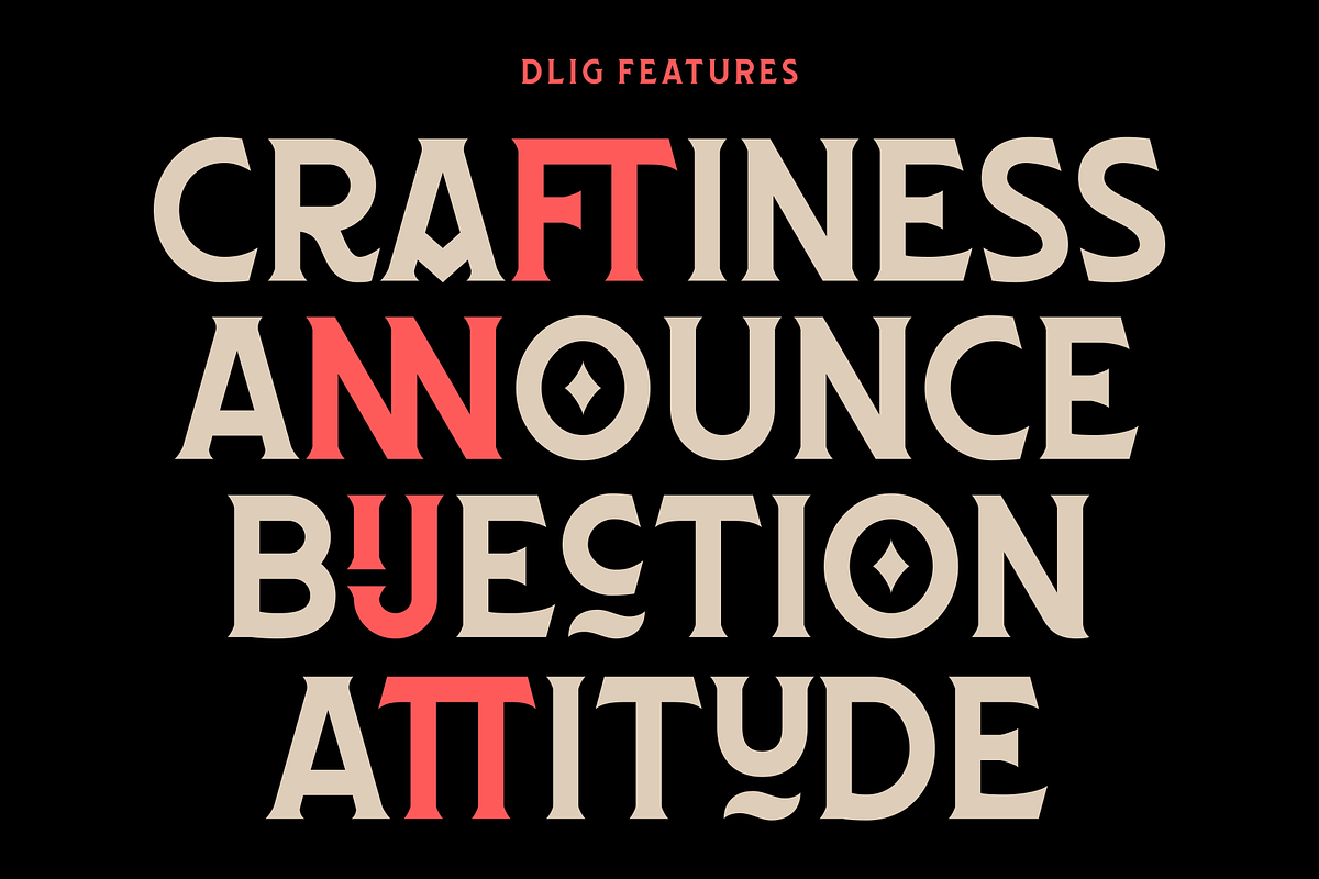 Hoektand Typeface, a Serif Font by Frantic Disorder (Photo 4 of 6)